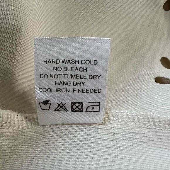 Lovers + Friends Stella Ivory Laser Cut‎ Dress -- L - Picture 15 of 16